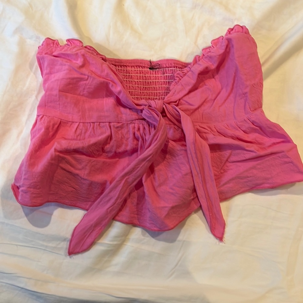 Pink Tie front top